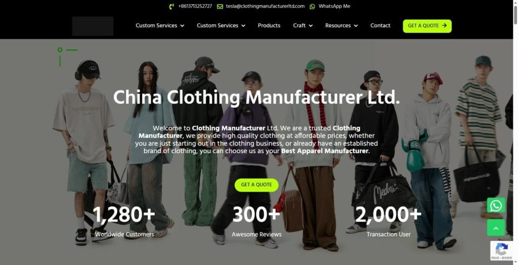 Streetwear Clothing Manufacturers