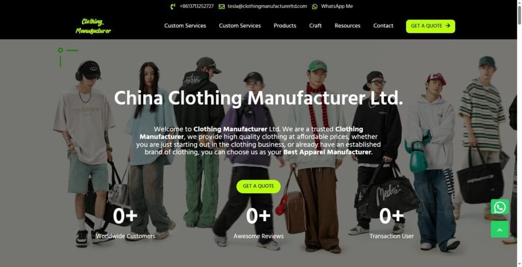 Chinese Clothing Manufacturers