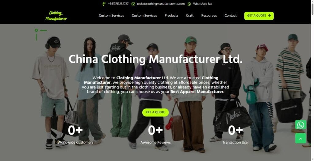 vendors for clothing line