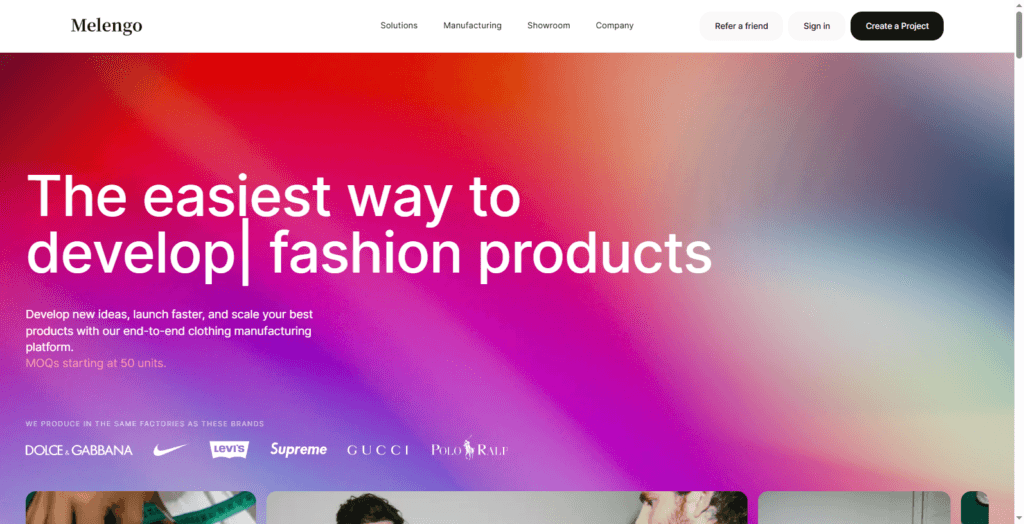 manufacture for clothes