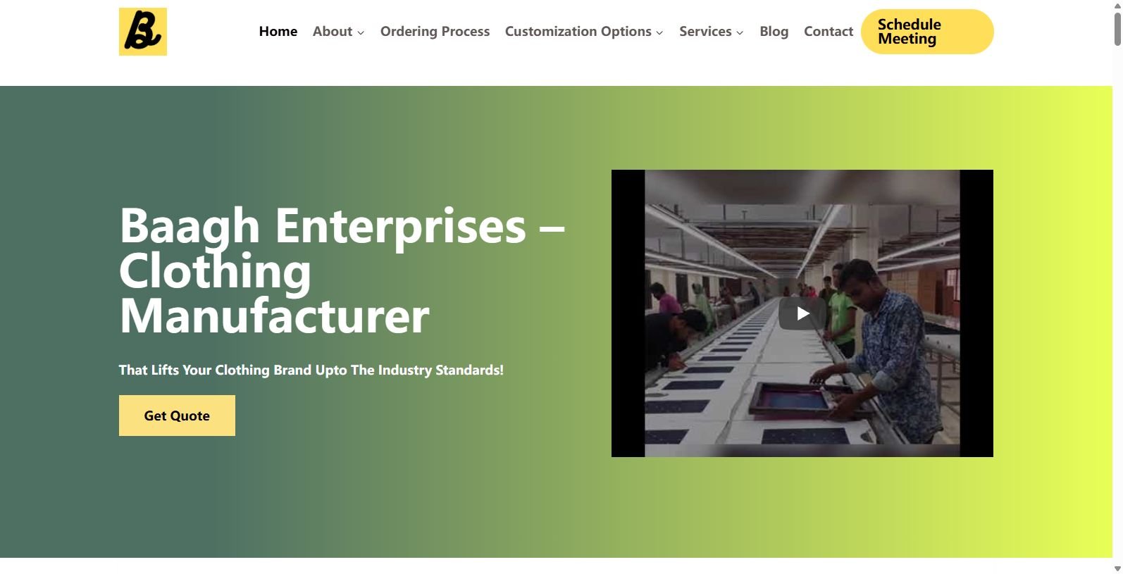 Baagh Enterprises: Leading Apparel Manufacturer for Startups