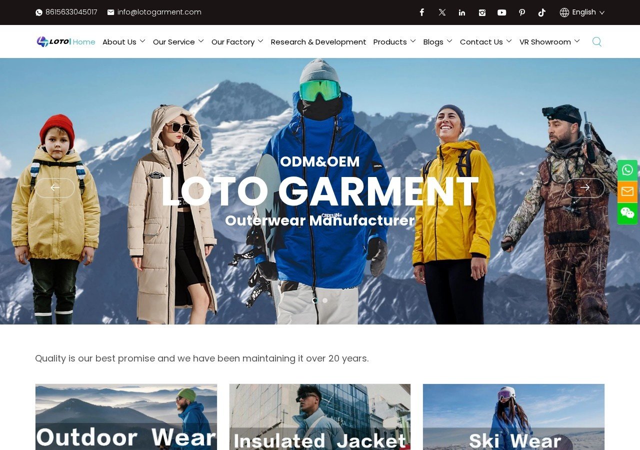 Top-rated apparel factories