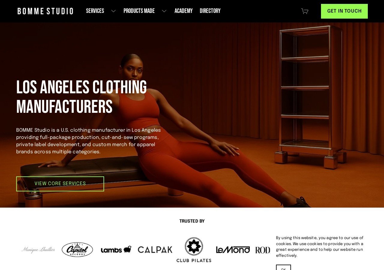 Fashion manufacturers in LA