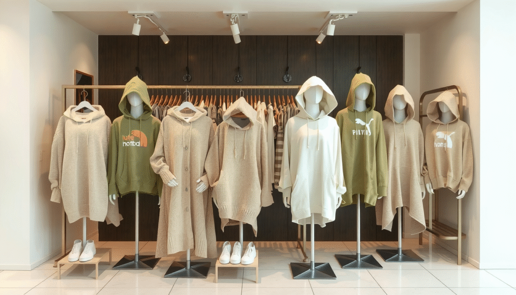 Cute hoodies displayed in various styles and colors for 2026 fashion lookbook shopping guide