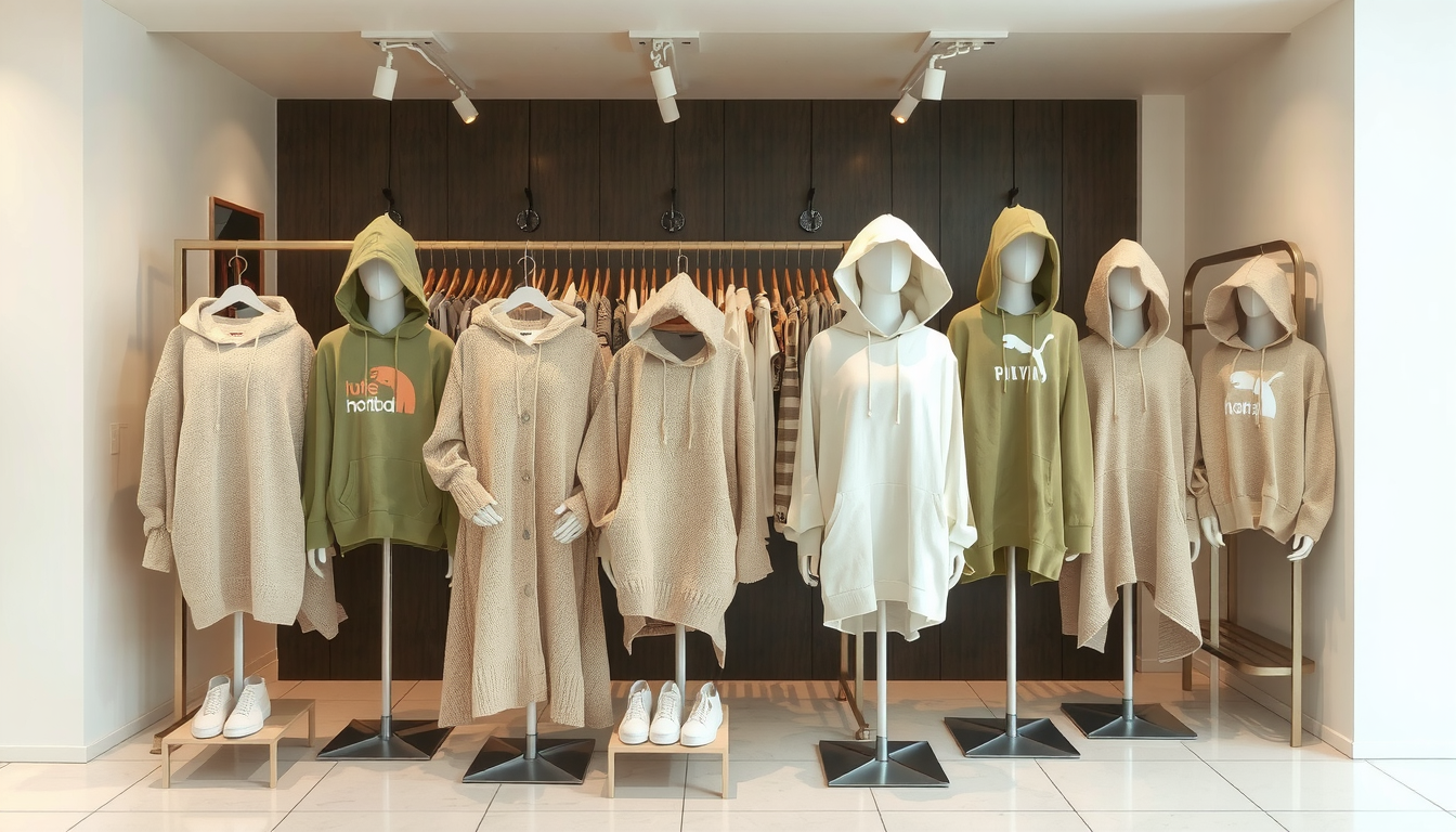 Cute hoodies displayed in various styles and colors for 2026 fashion lookbook shopping guide