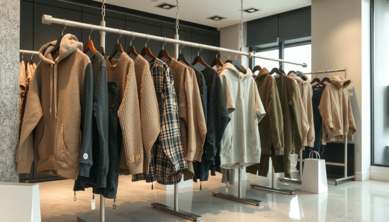 Stylish cute hoodies displayed at popular retail stores where shoppers can purchase durable sweatshirts