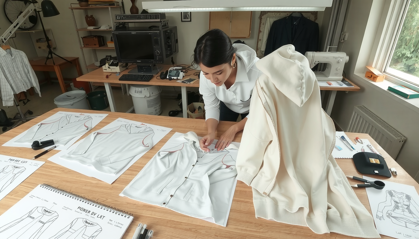 Cute hoodies displayed showing different fits and design details for style selection