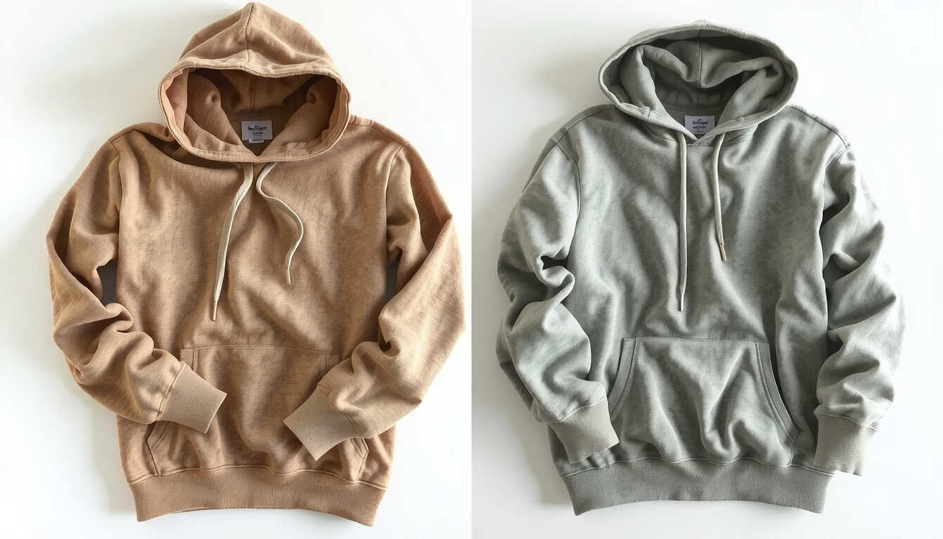 Wrinkled hoodie showing fabric damage from improper folding technique and storage pressure