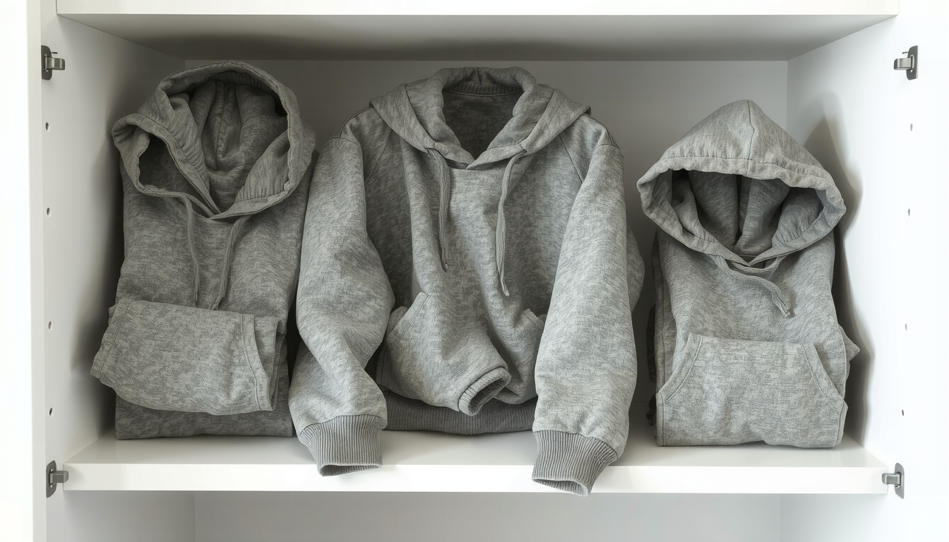 how to fold hoodie