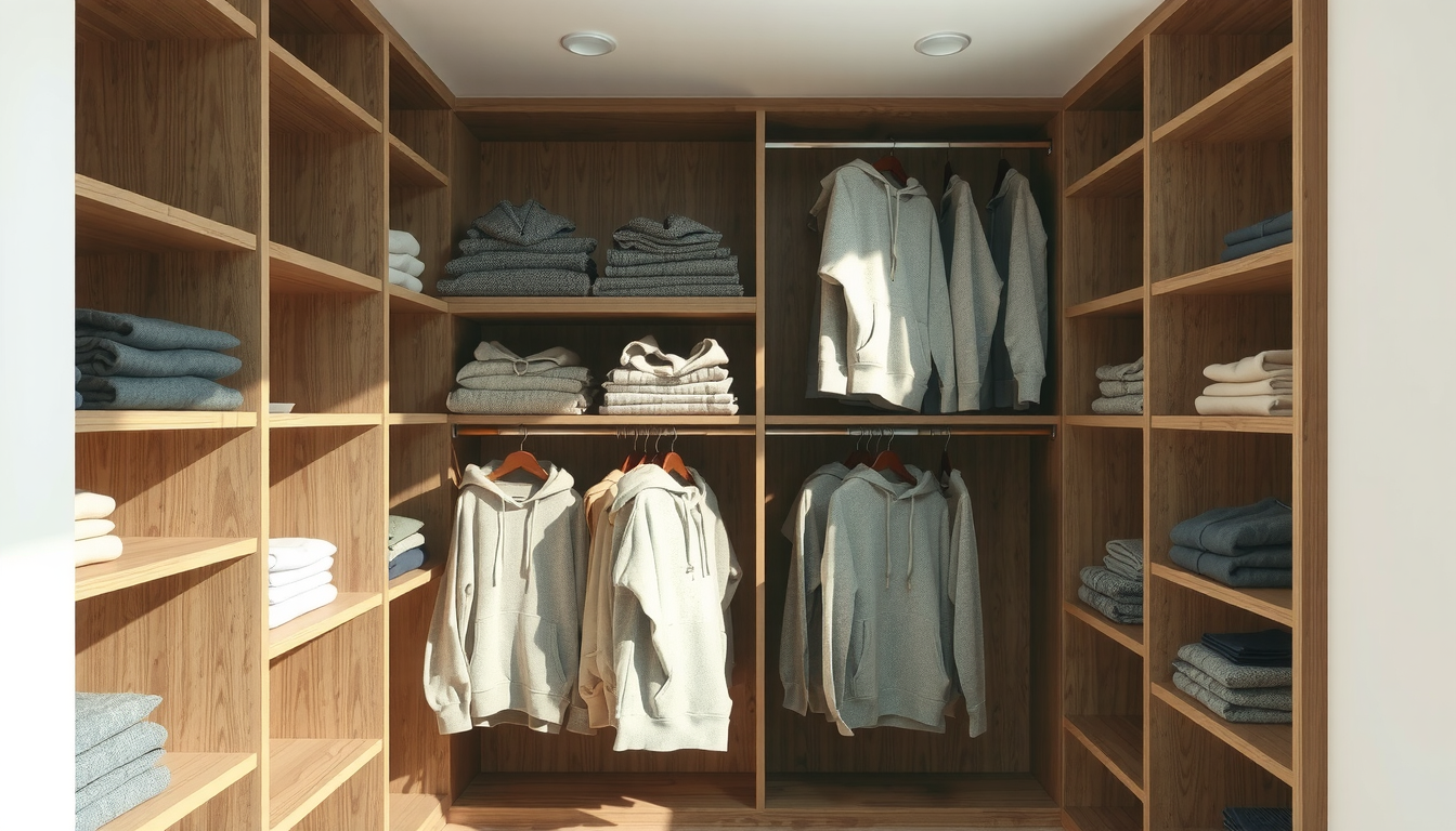 compact hoodie storage