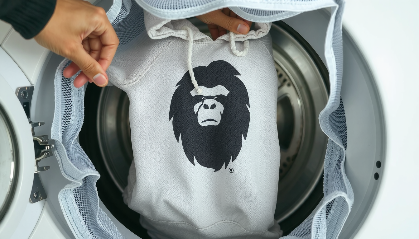 washing Bape sweatshirt