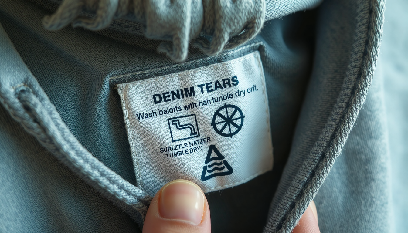 washing denim hoodies