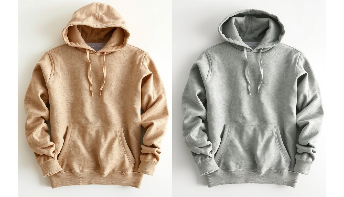 Cotton hoodie fabric fibers demonstrating shrinking process compared to synthetic material fibers