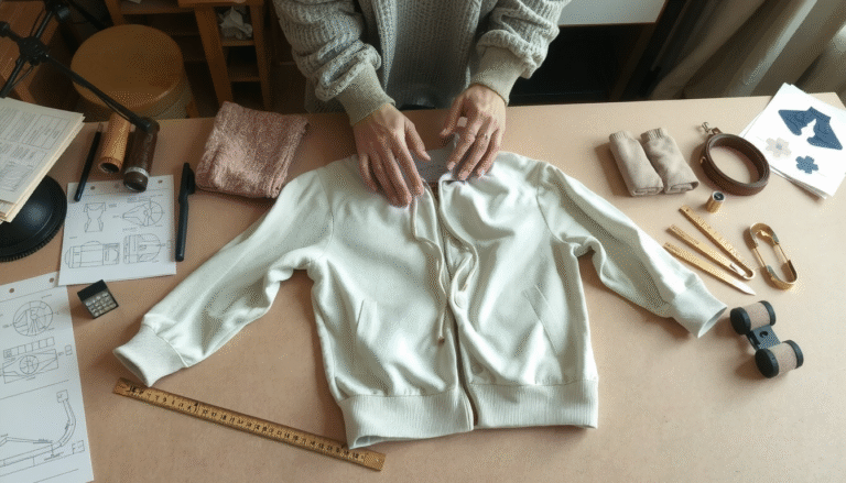 Person creating custom hoodie design using heat transfer vinyl and cutting machine