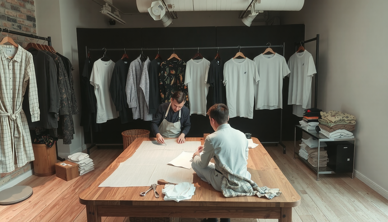 Custom cut and sew streetwear manufacturing process creating luxury garments beyond basic blanks