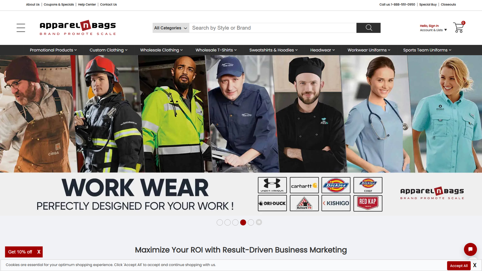 ApparelnBags retail clothing wholesalers