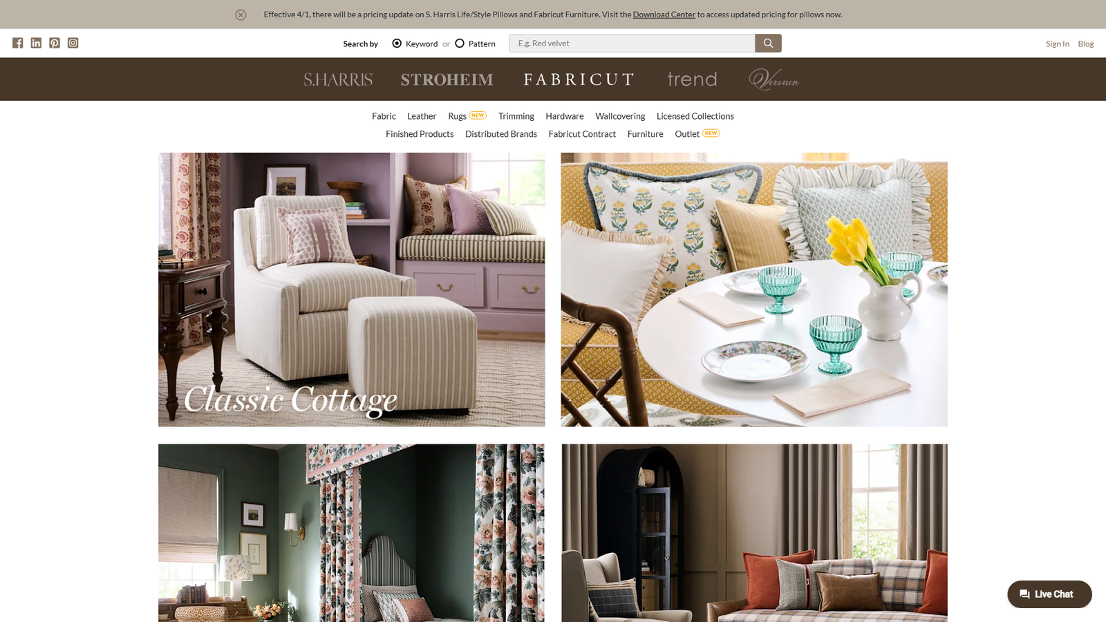 Fabricut trade materials Fabricut trade materials