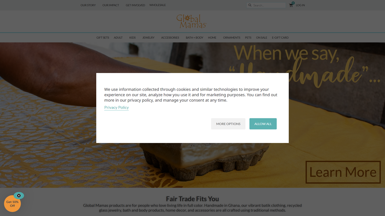 Global Mamas green fashion garments