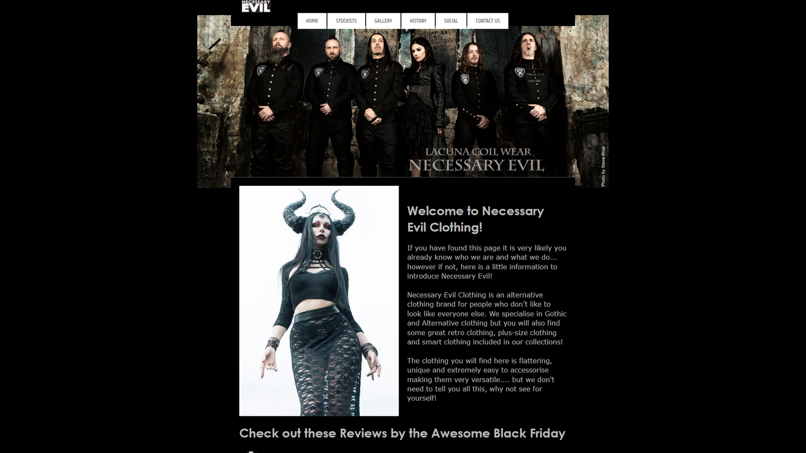 Necessary Evil Clothing emo-inspired garments