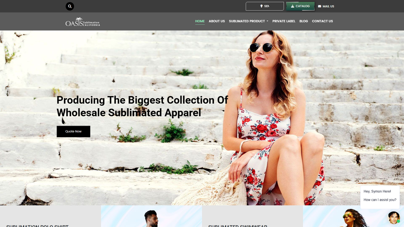 Oasis Sublimation textile manufacturers