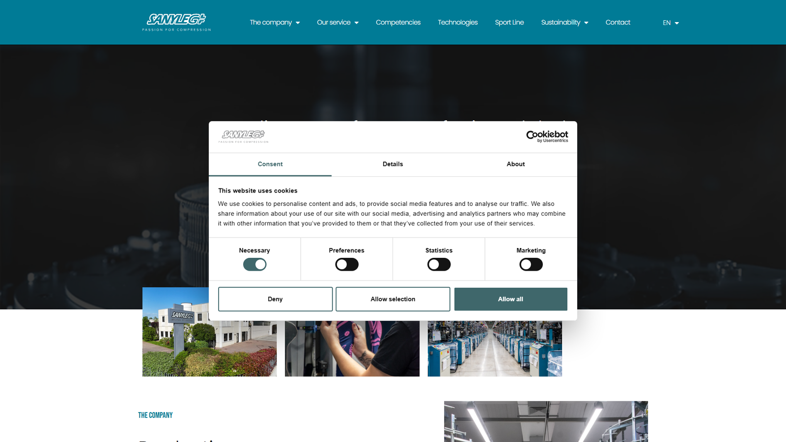 Sanyleg textile manufacturing