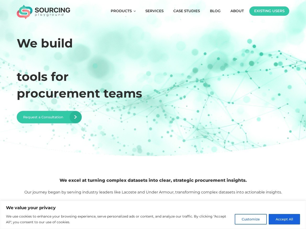 Sourcing Playground mass clothing sales