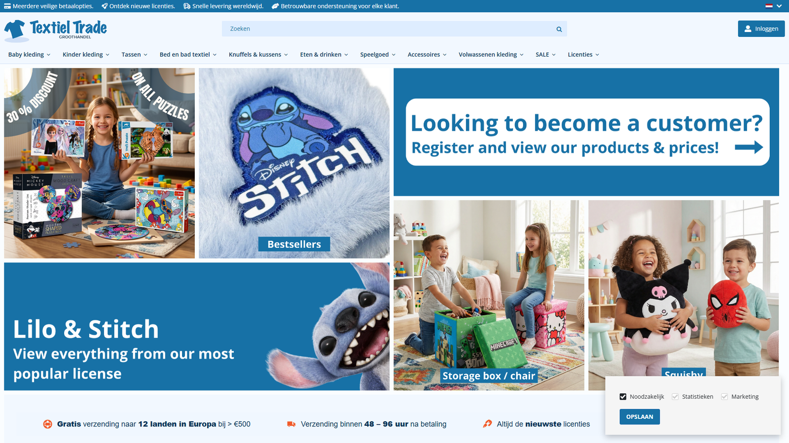 Textiel Trade B.V. discounted brand apparel