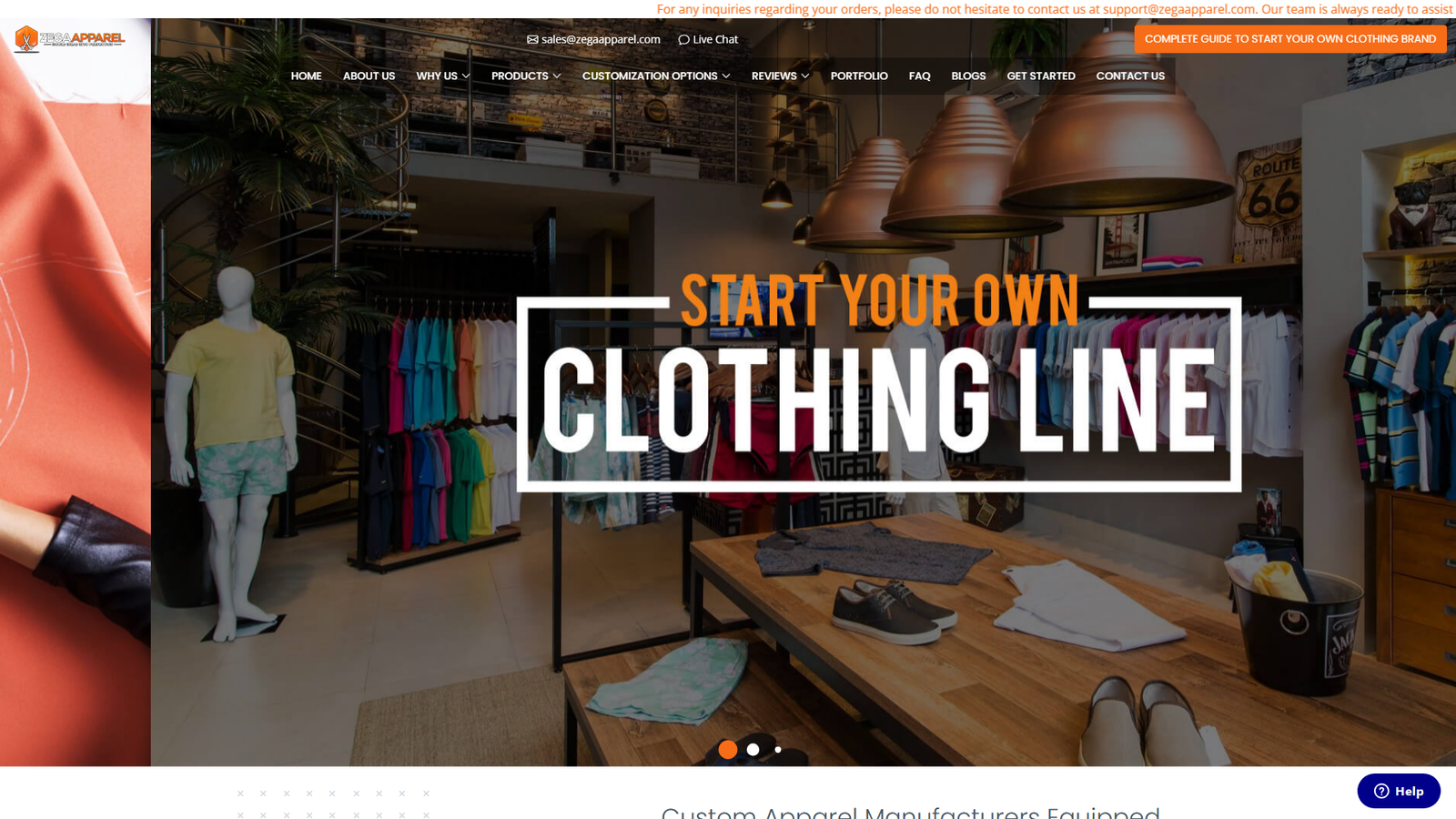 Zega Apparel garment production practices