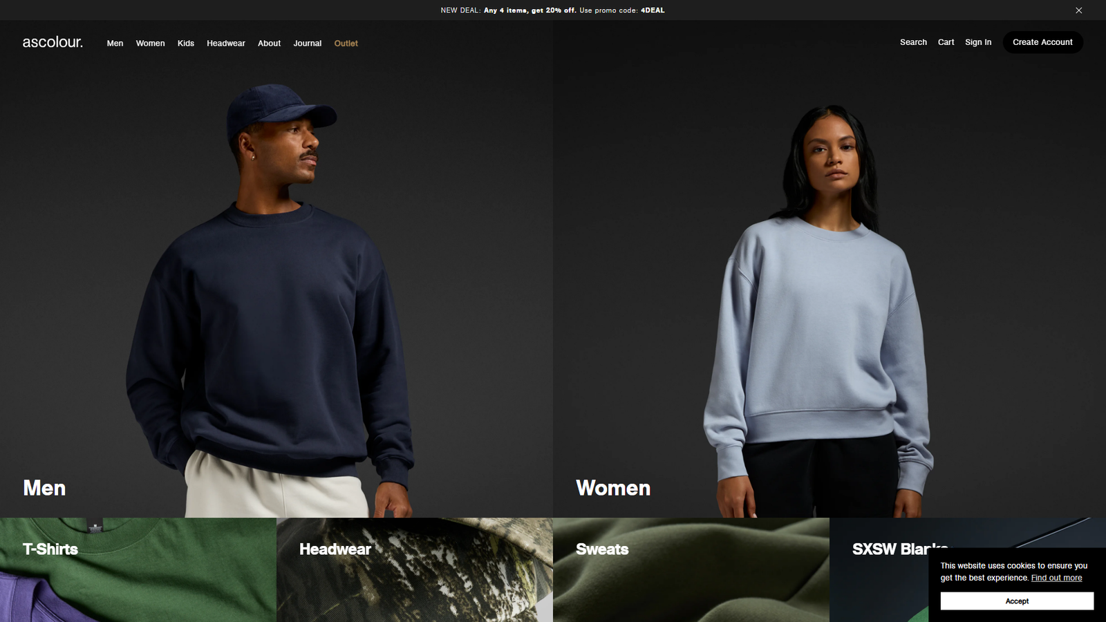 AS Colour men's bulk apparel sites