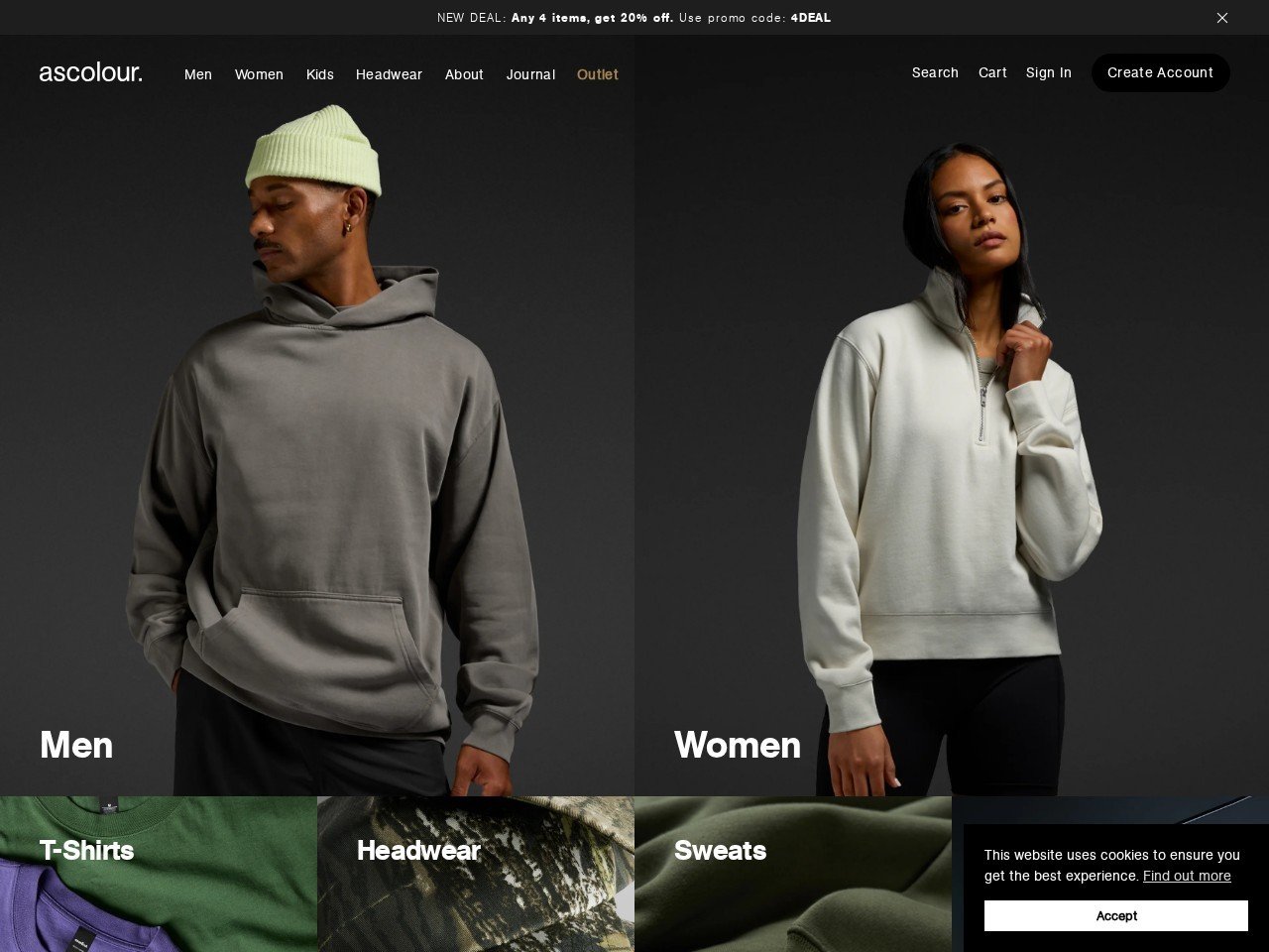 AS Colour men's apparel distributor