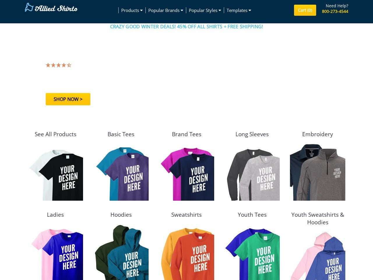 Allied Shirts custom embroidered apparel