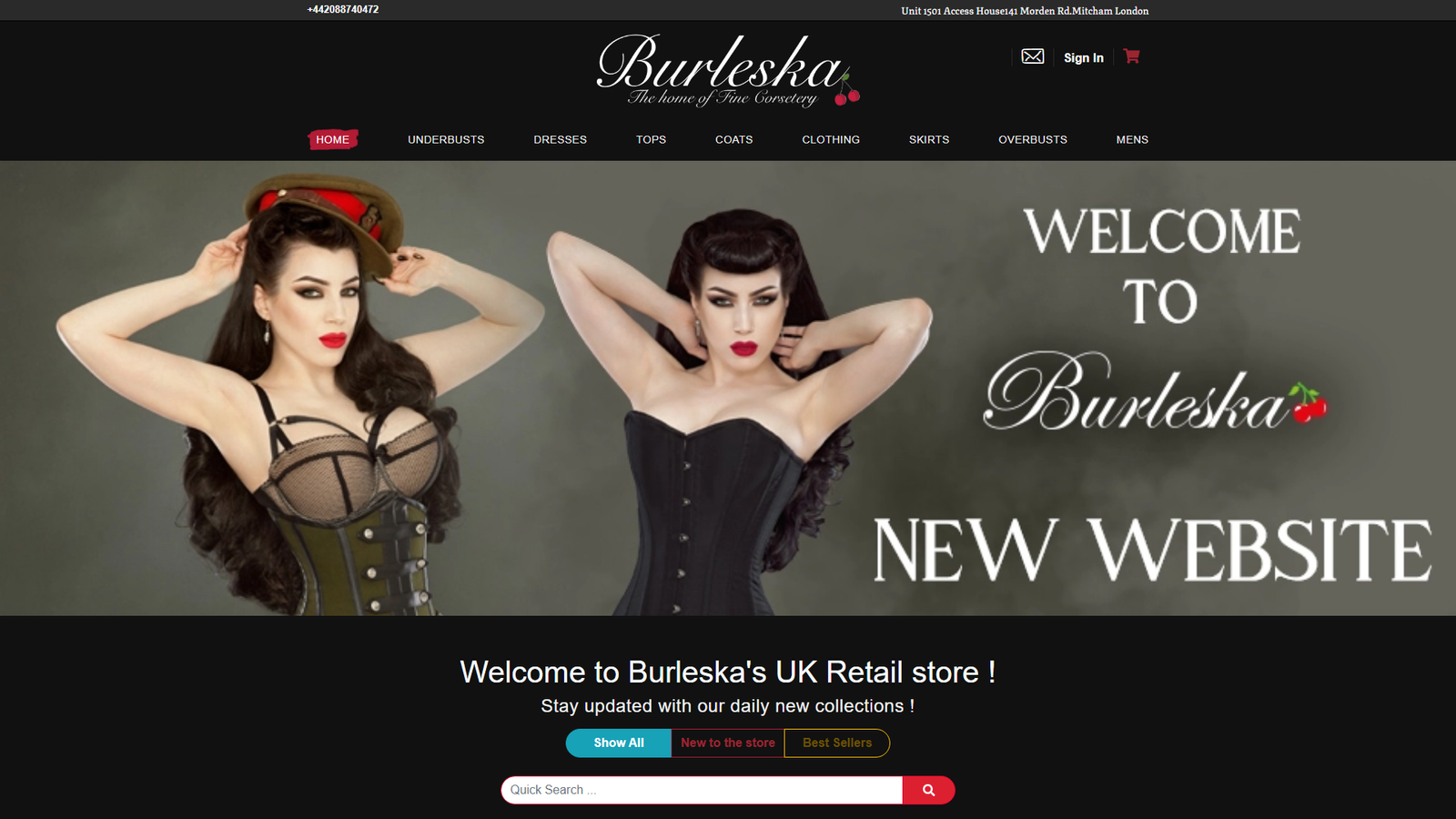 Burleska gothic attire