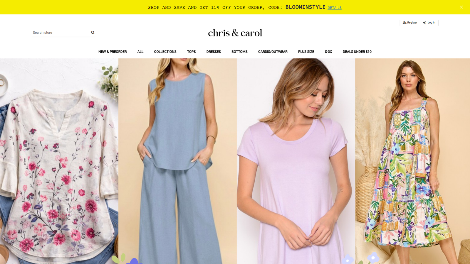 Chris & Carol boutique clothing distributors