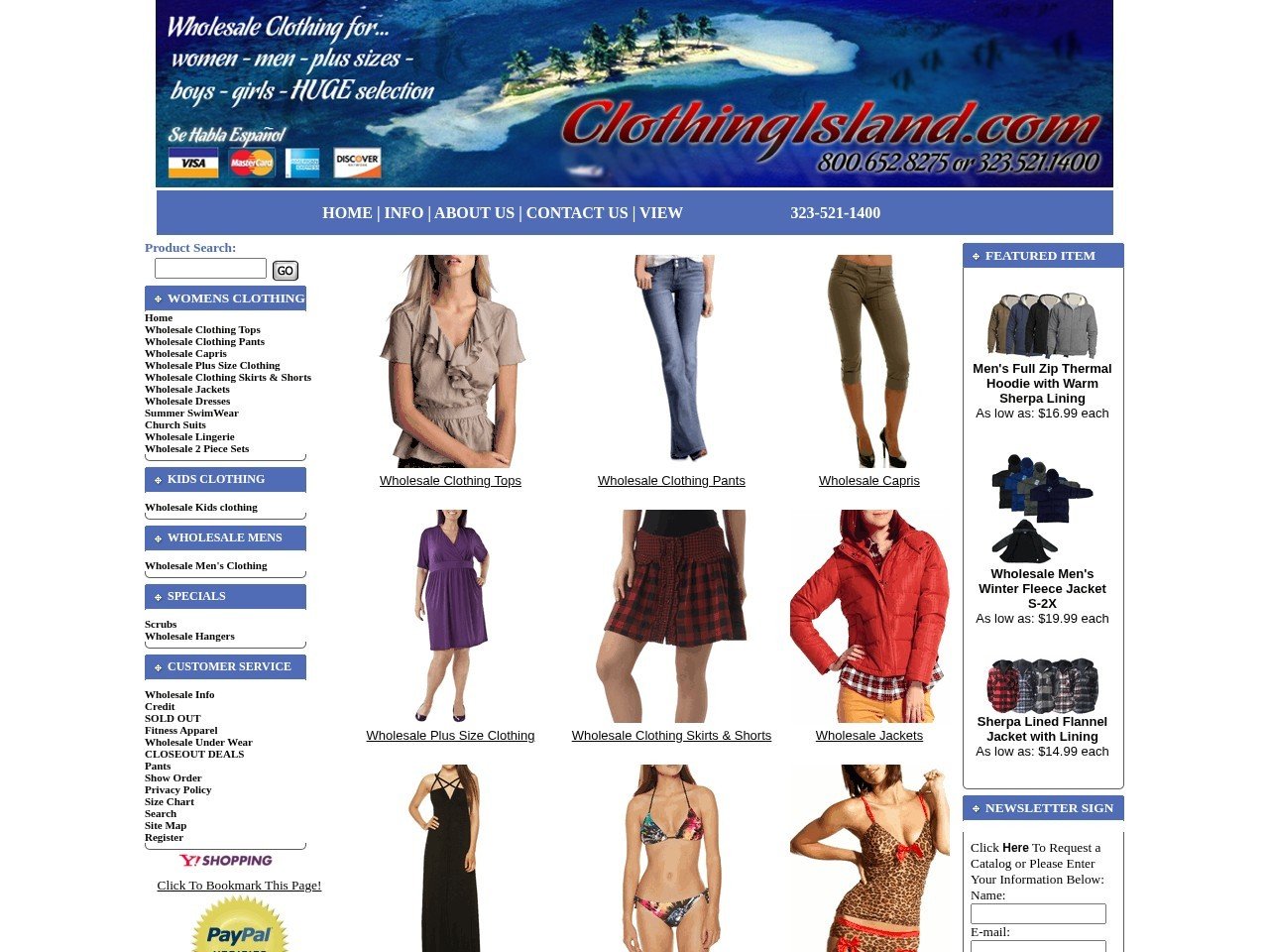 ClothingIsland bulk apparel purchasing