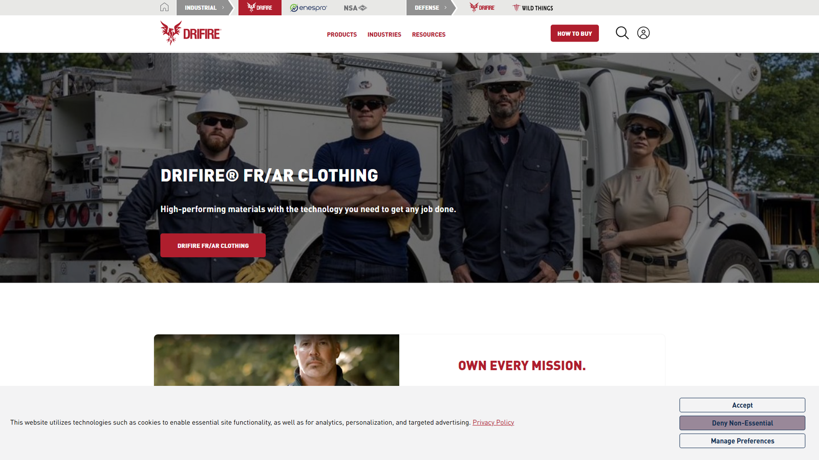 DRIFIRE workwear apparel