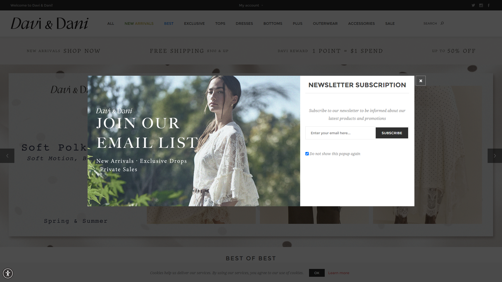 Davi & Dani bulk women's apparel