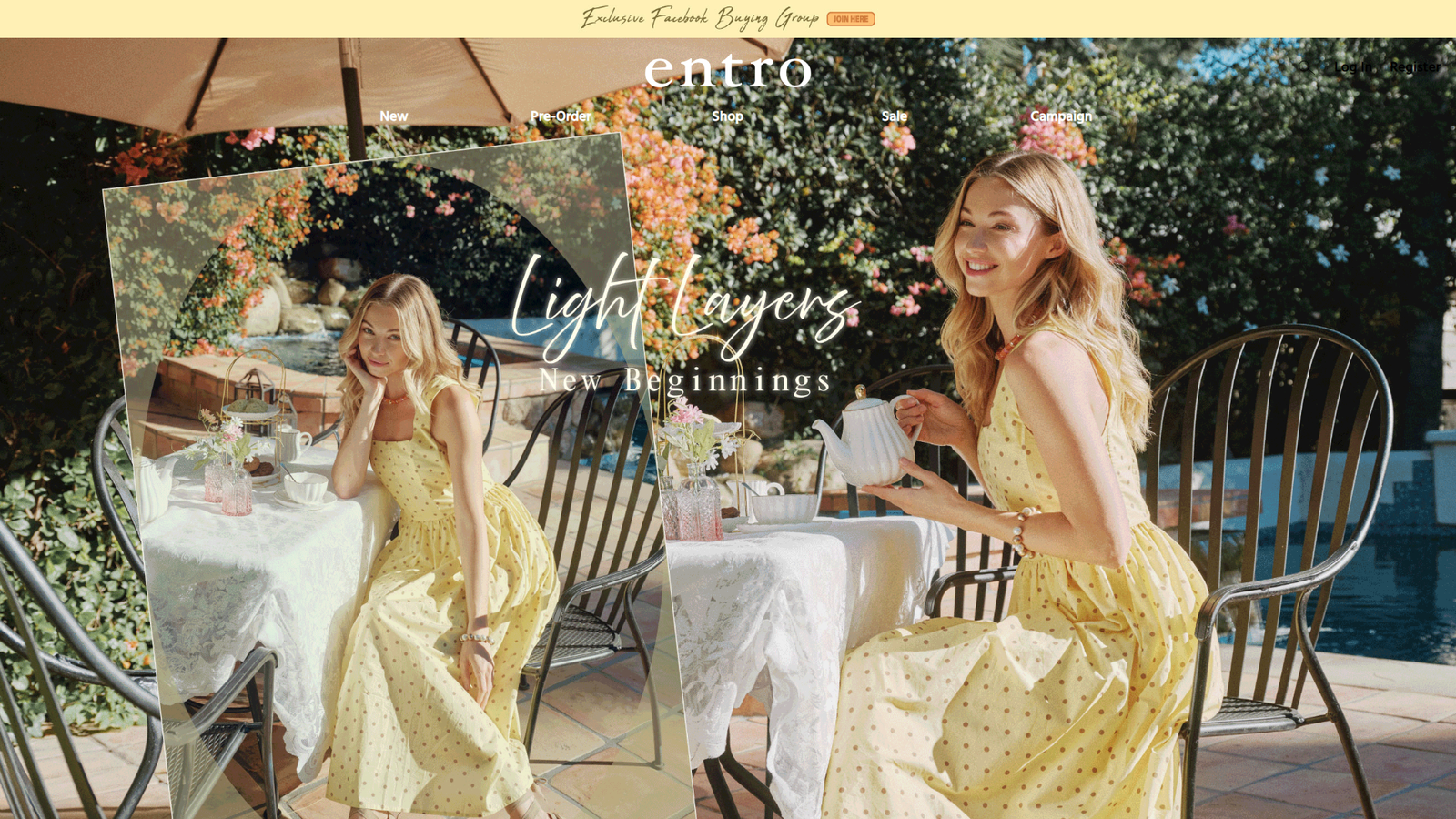 Entro bohemian apparel wholesale