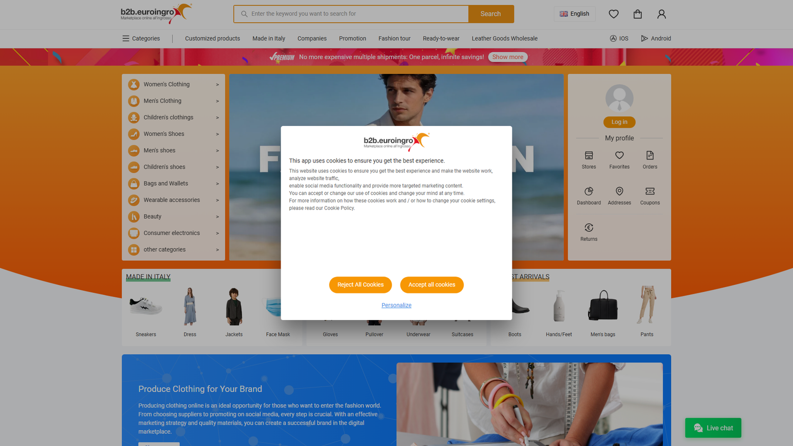 Euroingro clothing marketplace Euroingro clothing marketplace