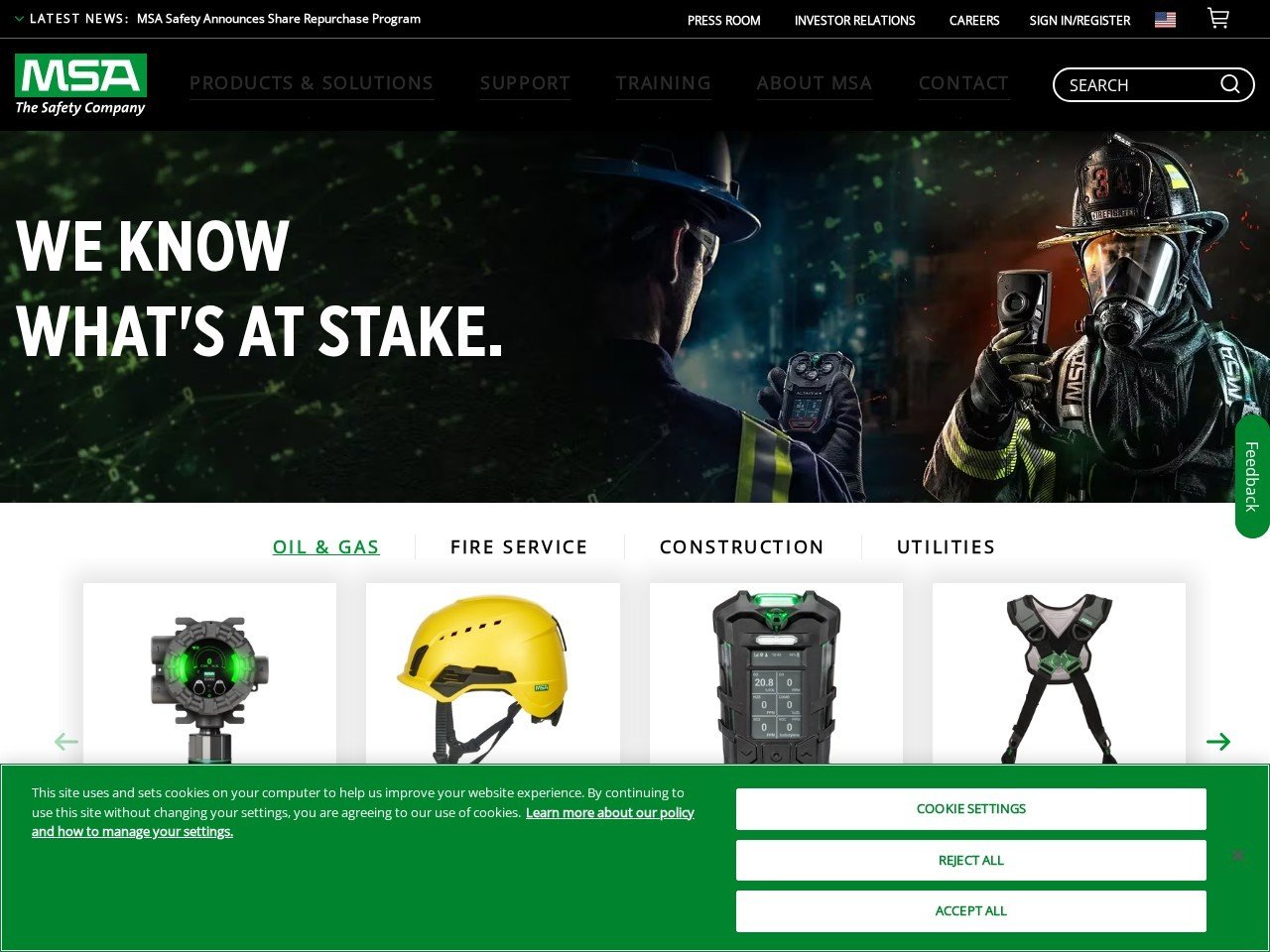 MSA Safety PPE apparel vendors