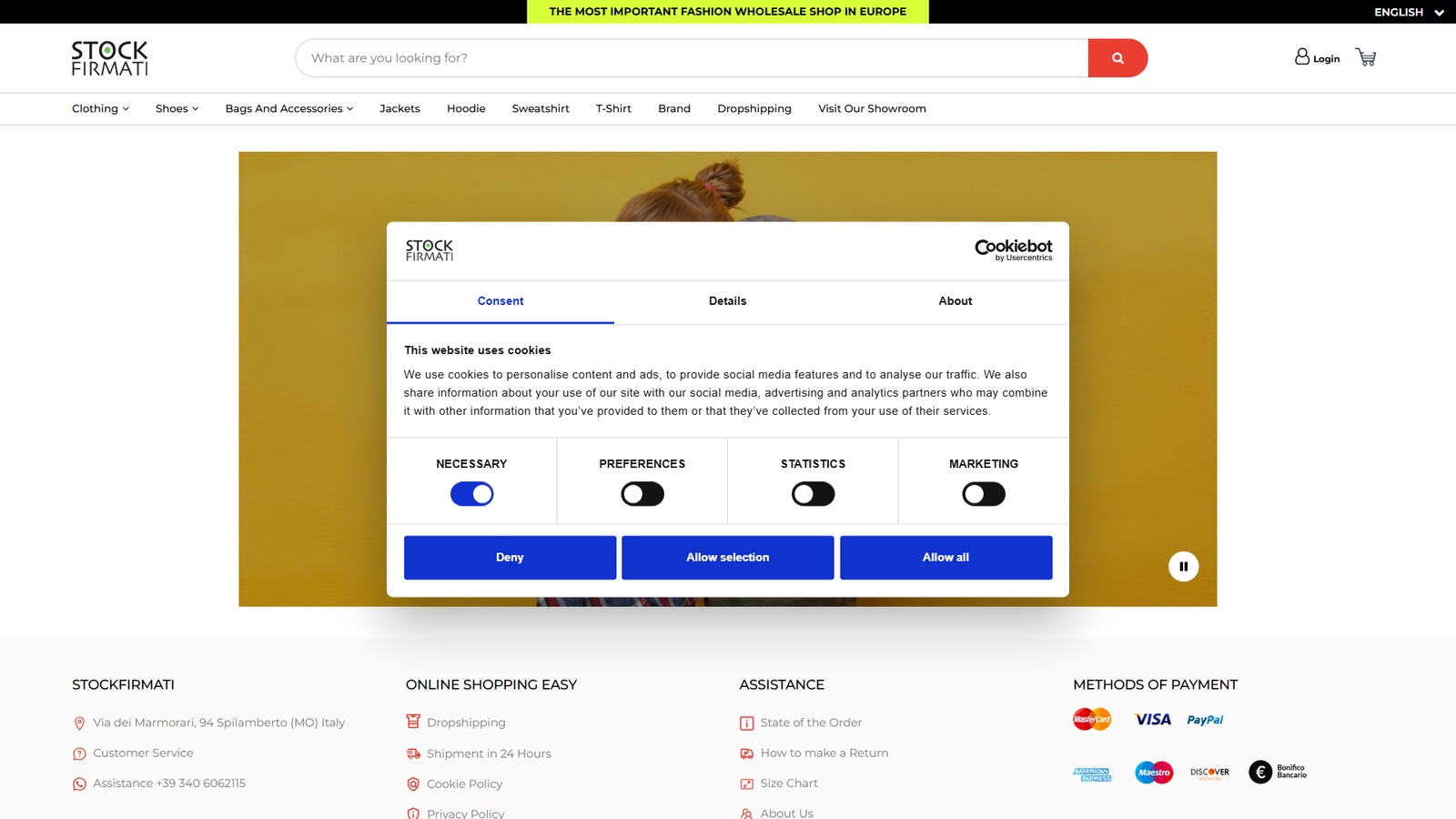 Stockfirmati designer bulk apparel