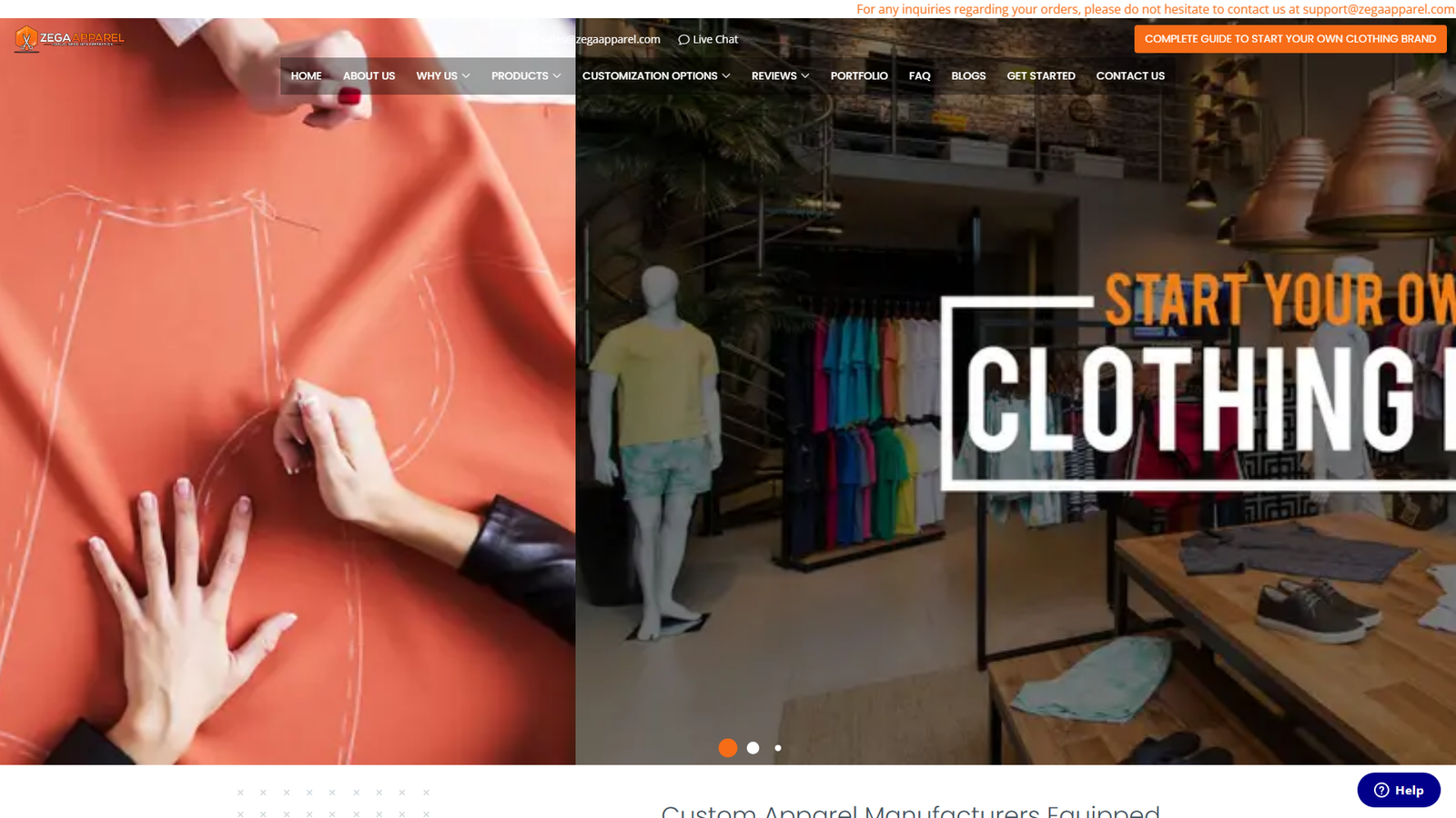 Zega Apparel apparel producers