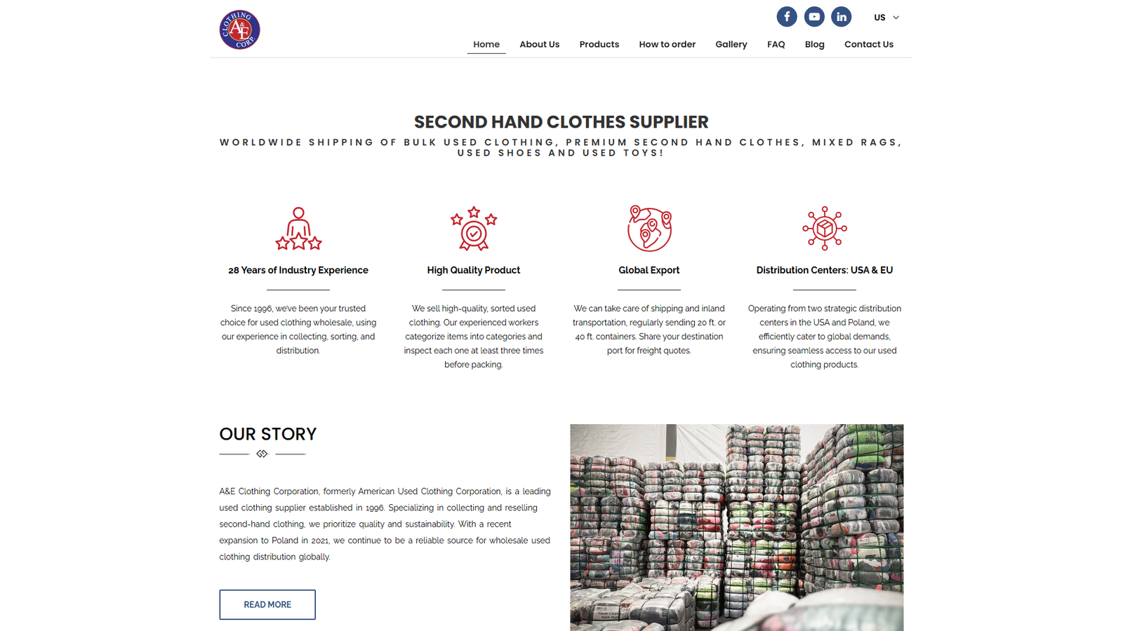 Aeclothing pre-owned apparel wholesale