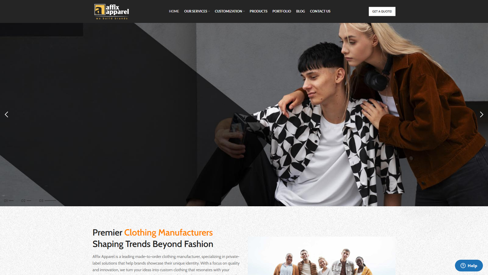 Affix Apparel apparel manufacturing