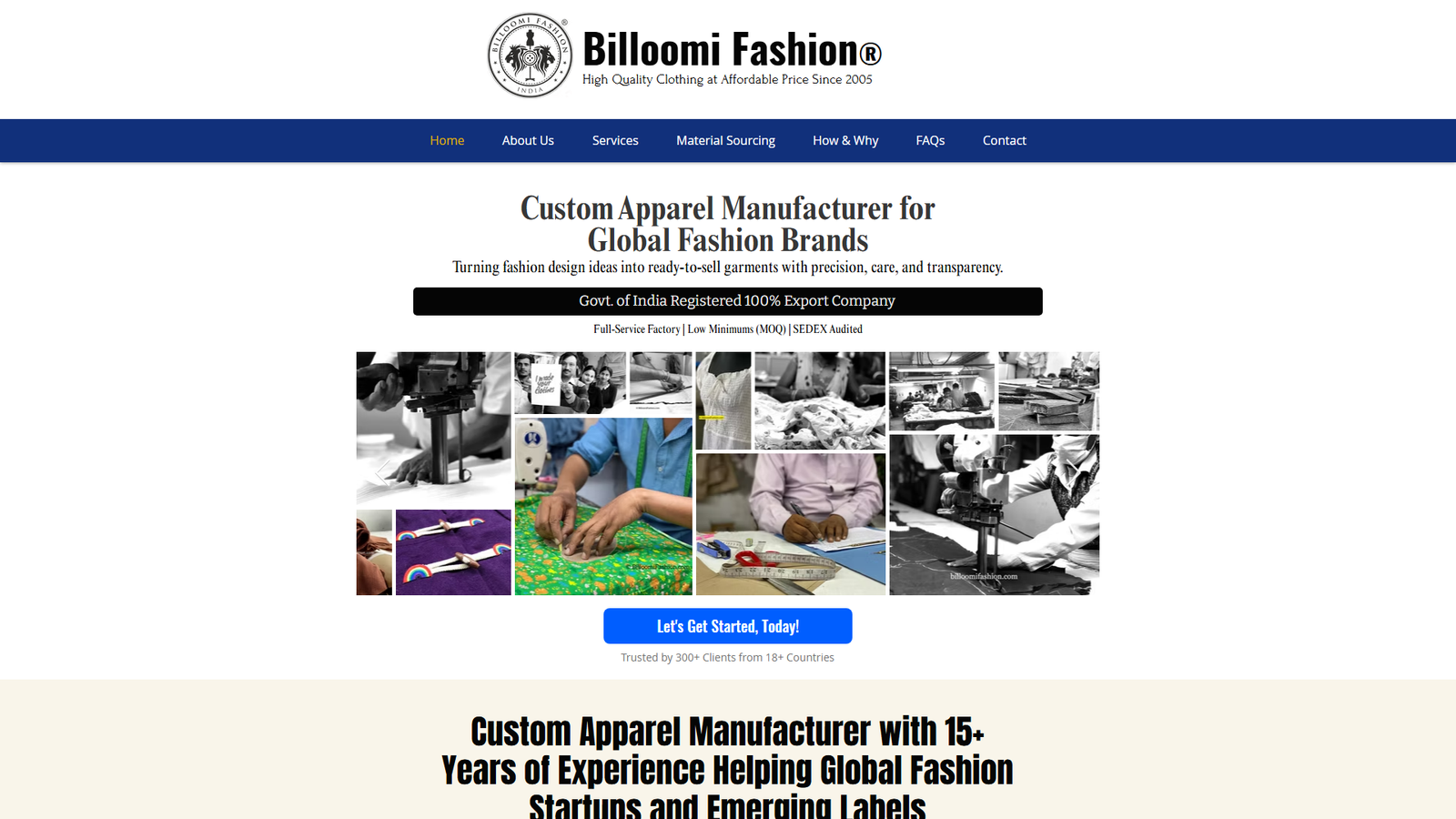Billoomi Fashion fashion manufacturer