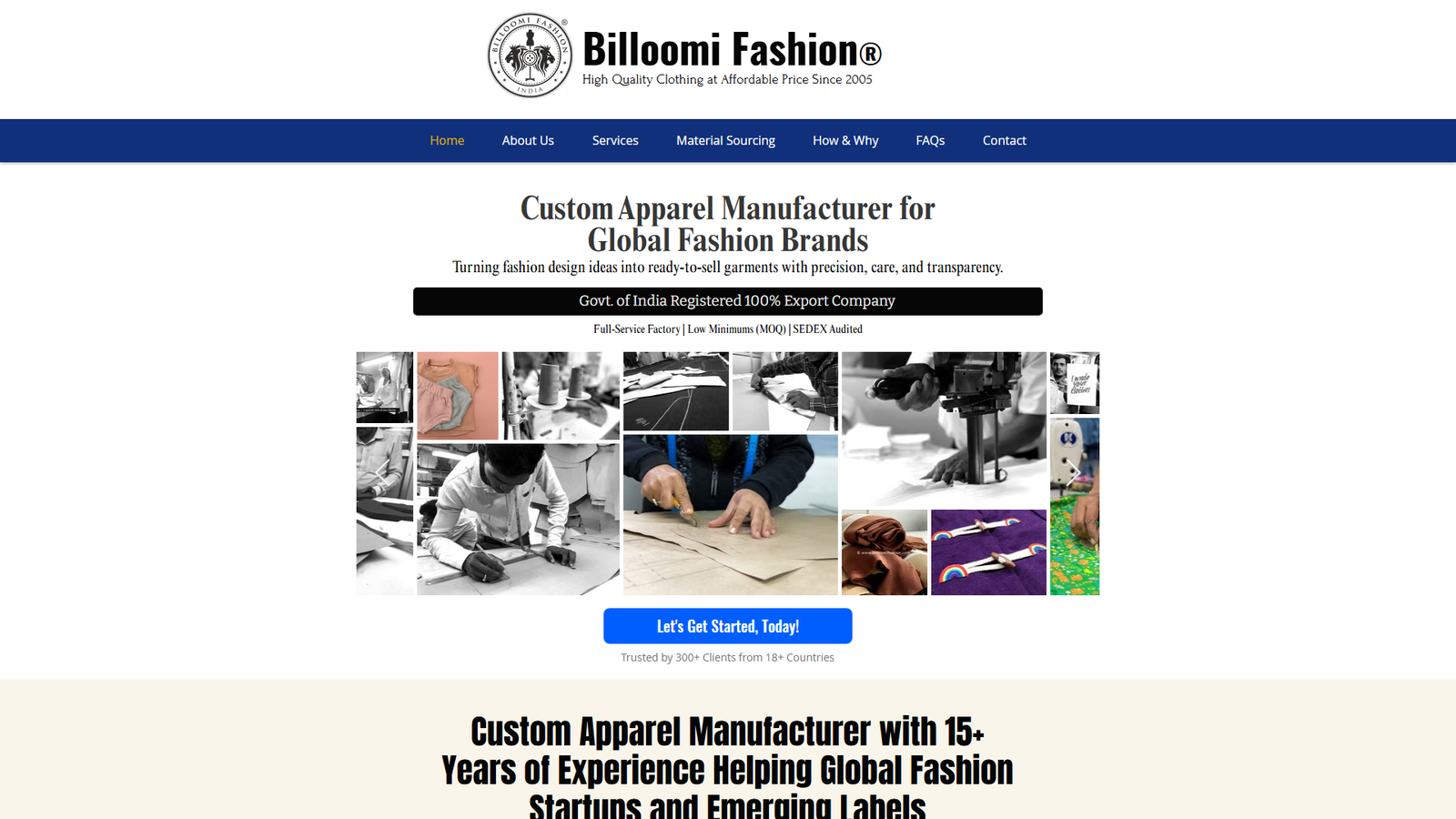 Billoomi Fashion garment manufacturing Billoomi Fashion garment manufacturing