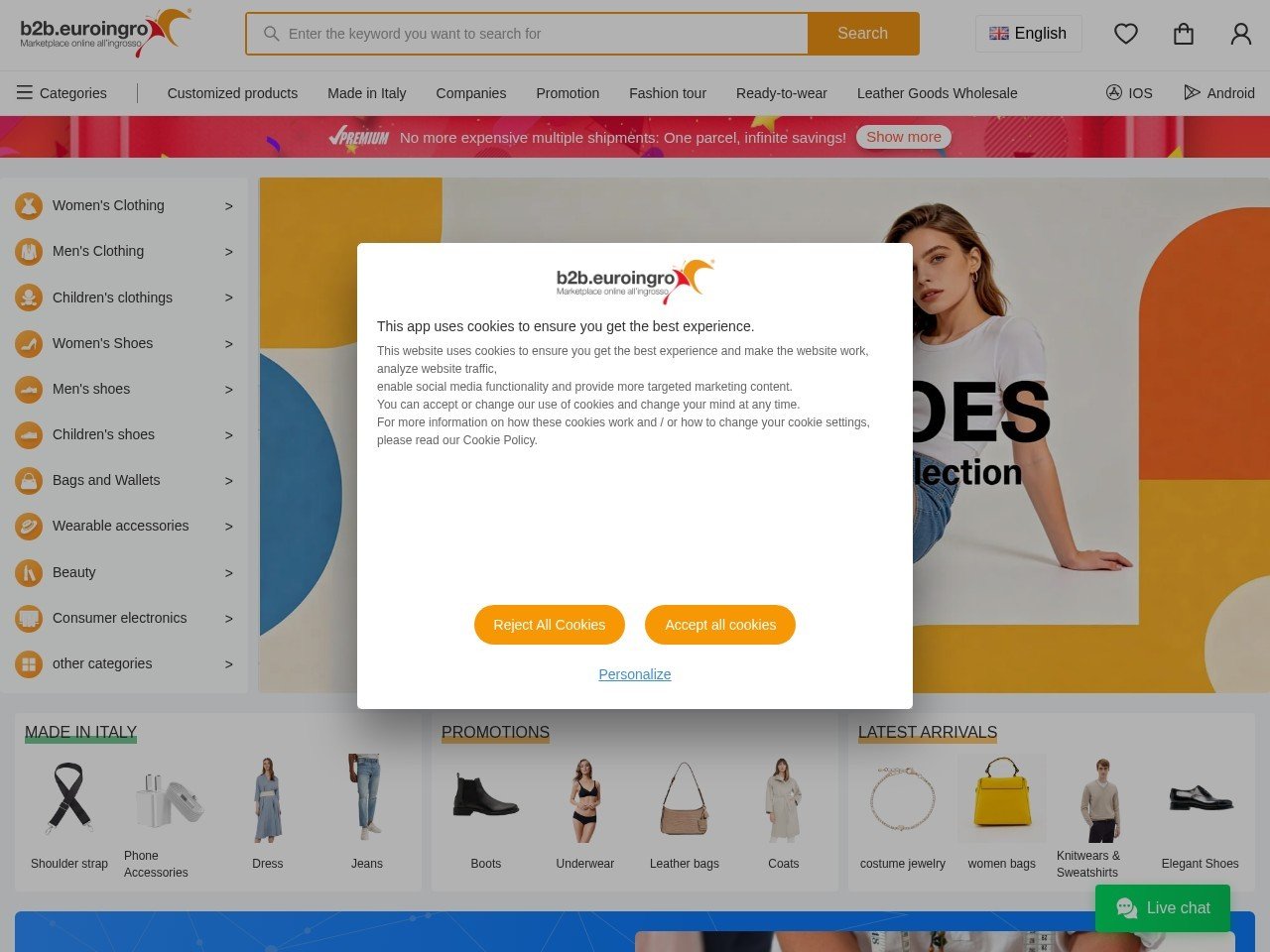 Euroingro branded fashion wholesale