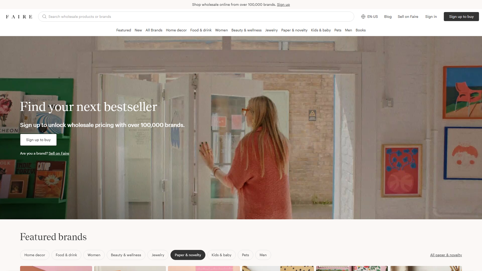 Faire boutique apparel distributors