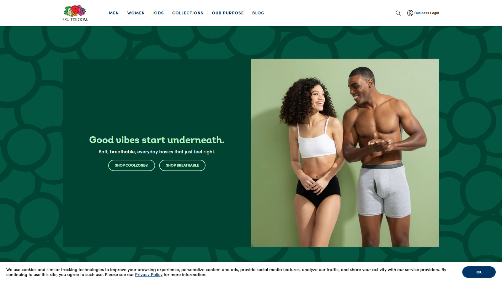 Fruit of the Loom clothing distributor