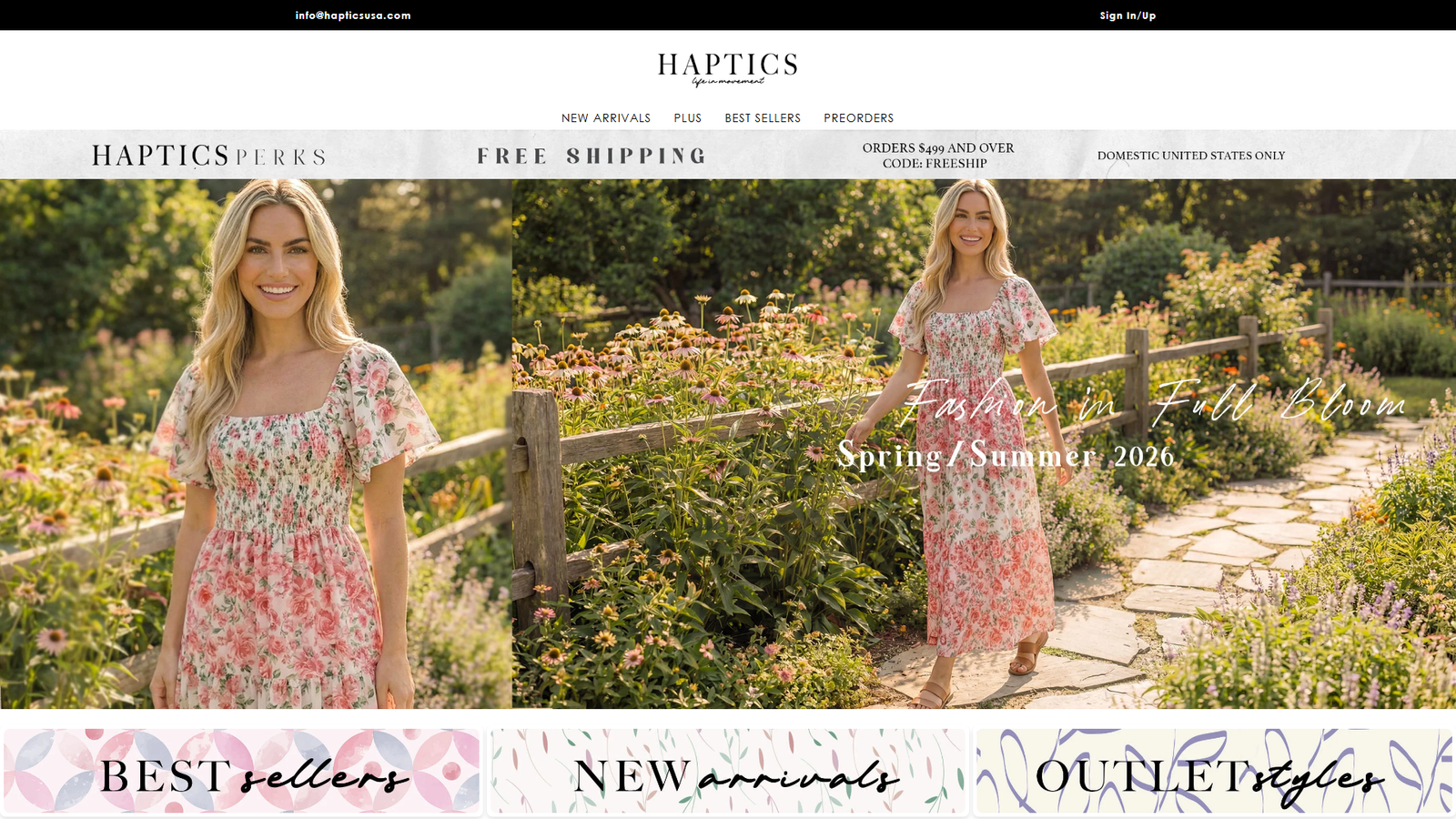 HAPTICS cost-effective wholesale fashion