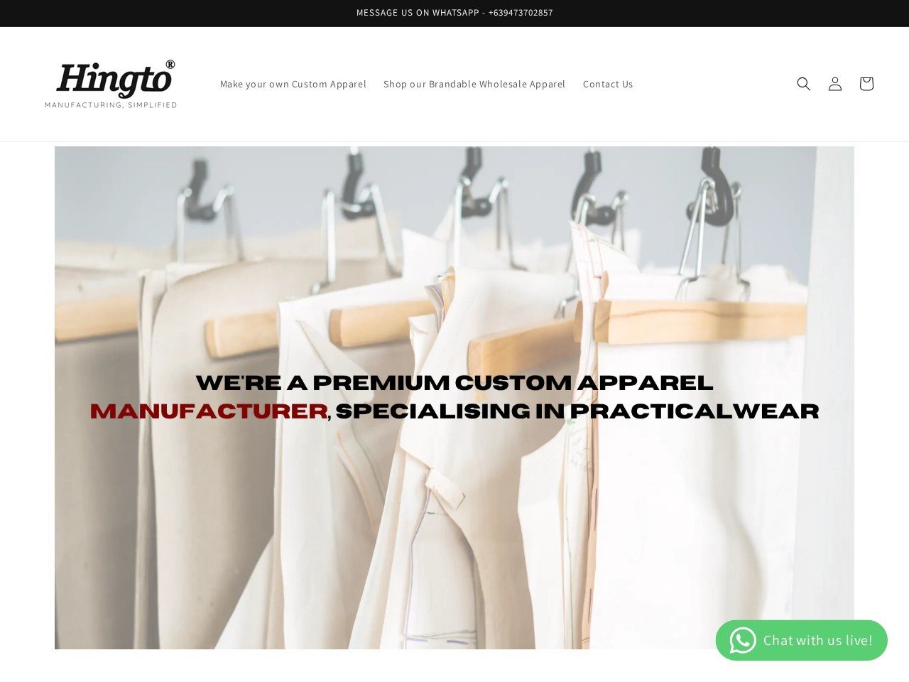 Hingto garment production facility